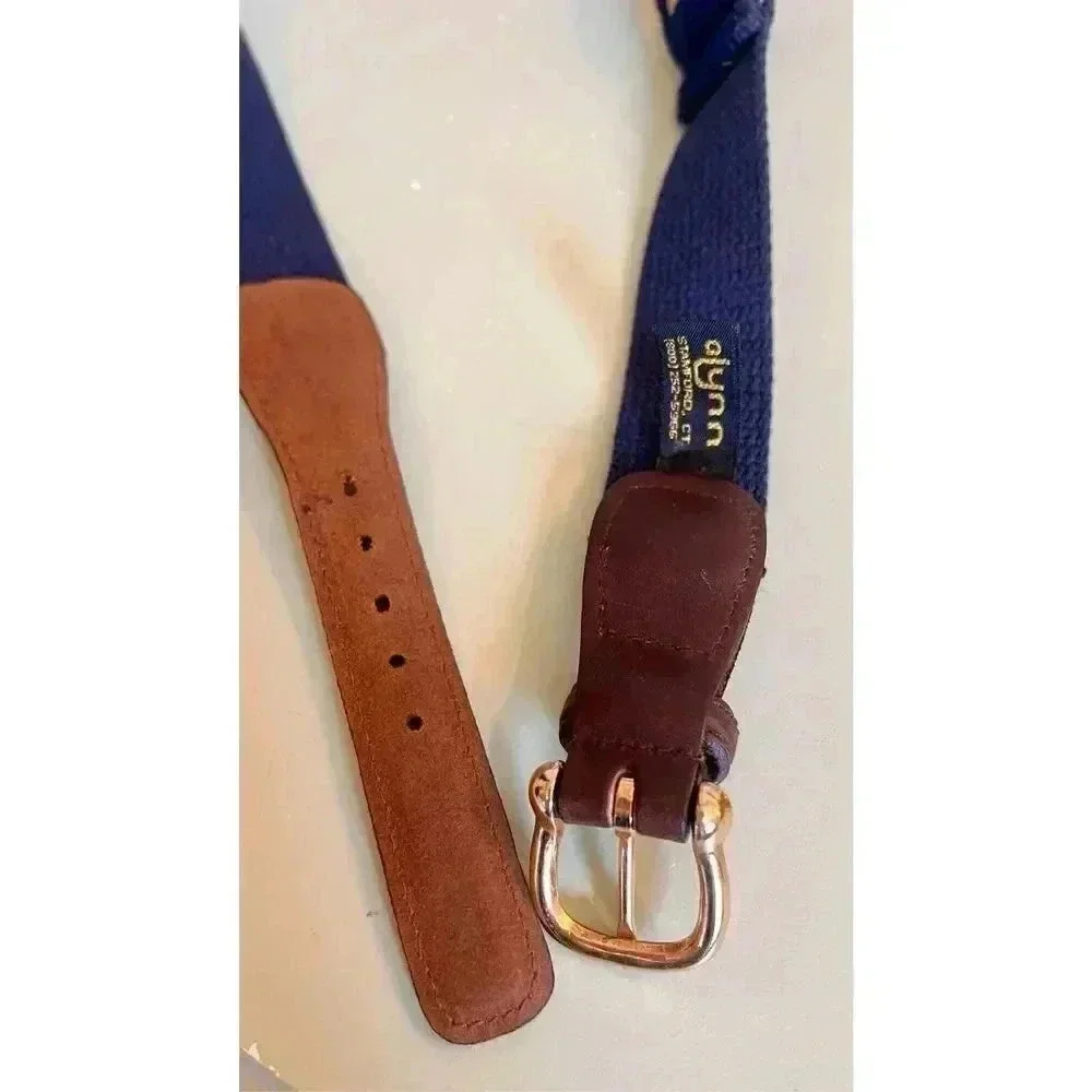 Vintage Alynn Grape Wine Standard Fit Izod Ribbon Leather Belt Women‎